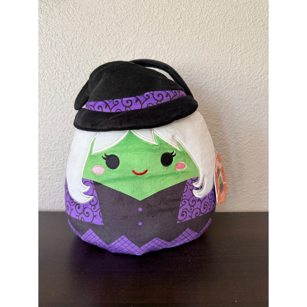 Squishmallows Mariposa Green Witch Halloween Treat Pail Target Exclusive Plush